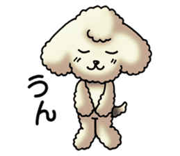 Cute Toy Poodle Sticker(Japanese) sticker #4816374