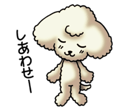 Cute Toy Poodle Sticker(Japanese) sticker #4816377