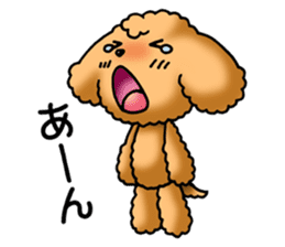 Cute Toy Poodle Sticker(Japanese) sticker #4816383