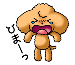 Cute Toy Poodle Sticker(Japanese) sticker #4816388