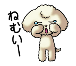 Cute Toy Poodle Sticker(Japanese) sticker #4816397