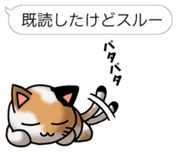 Tortoiseshell cat Pochi(Japanese) sticker #4816429