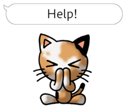 Tortoiseshell cat Pochi(Japanese) sticker #4816435