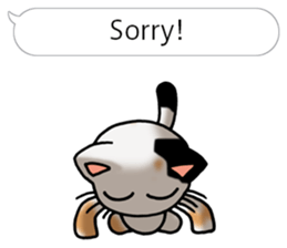 Tortoiseshell cat Pochi(Japanese) sticker #4816438