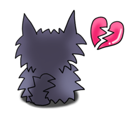 Fluffy wolf sticker #4816743
