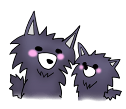 Fluffy wolf sticker #4816759