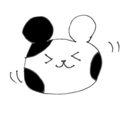 Monochrome bear sticker #4817160