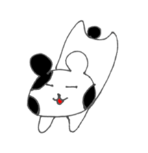 Monochrome bear sticker #4817165