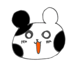 Monochrome bear sticker #4817168