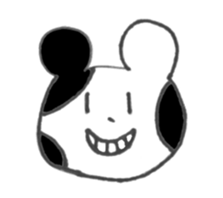 Monochrome bear sticker #4817169