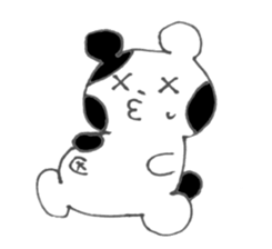 Monochrome bear sticker #4817171