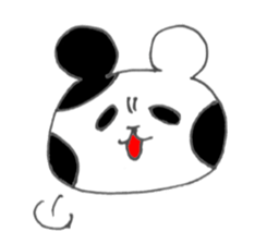 Monochrome bear sticker #4817172