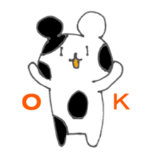 Monochrome bear sticker #4817174