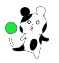 Monochrome bear sticker #4817184