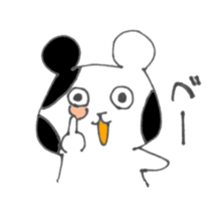 Monochrome bear sticker #4817186