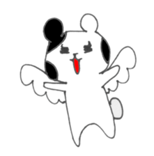 Monochrome bear sticker #4817188