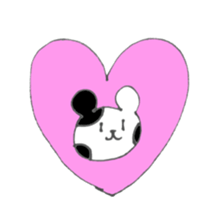 Monochrome bear sticker #4817189