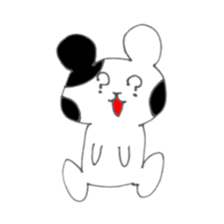 Monochrome bear sticker #4817190