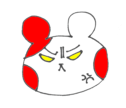 Monochrome bear sticker #4817198