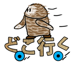 Primitive man mofu sticker #4817351