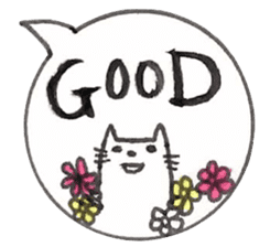Japanese Cat Sticker 1 sticker #4817643