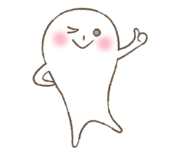 Marshmallow boy's daily stamp. sticker #4817961