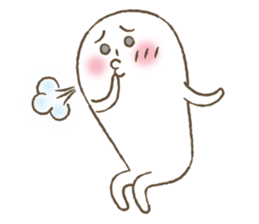 Marshmallow boy's daily stamp. sticker #4817964