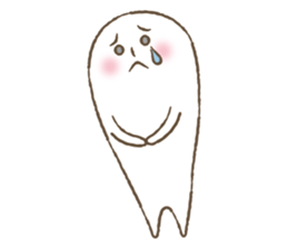 Marshmallow boy's daily stamp. sticker #4817965