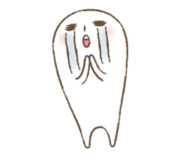 Marshmallow boy's daily stamp. sticker #4817966