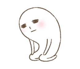 Marshmallow boy's daily stamp. sticker #4817968