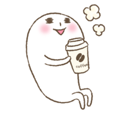 Marshmallow boy's daily stamp. sticker #4817971