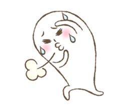 Marshmallow boy's daily stamp. sticker #4817972