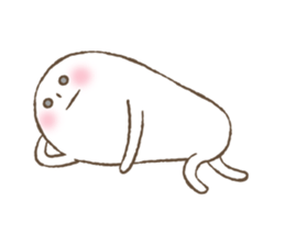 Marshmallow boy's daily stamp. sticker #4817973