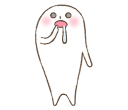 Marshmallow boy's daily stamp. sticker #4817978