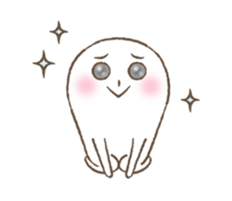 Marshmallow boy's daily stamp. sticker #4817985