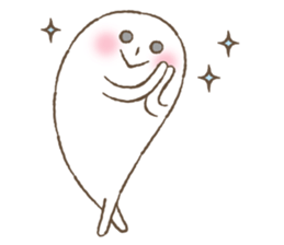 Marshmallow boy's daily stamp. sticker #4817986