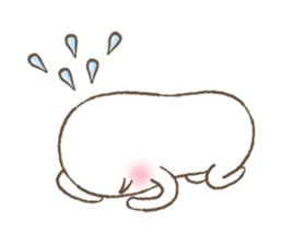 Marshmallow boy's daily stamp. sticker #4817987