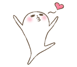 Marshmallow boy's daily stamp. sticker #4817991