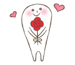 Marshmallow boy's daily stamp. sticker #4817992