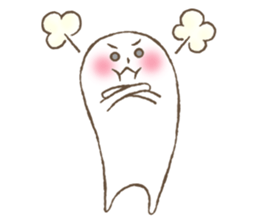 Marshmallow boy's daily stamp. sticker #4817993