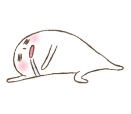 Marshmallow boy's daily stamp. sticker #4817994