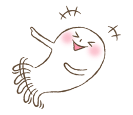 Marshmallow boy's daily stamp. sticker #4817996