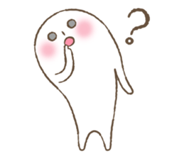 Marshmallow boy's daily stamp. sticker #4817999