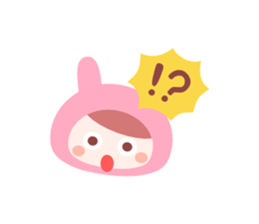 Rabbit Costume Girl sticker #4818222