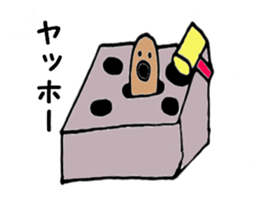 Nose big rabbit and friends sticker #4818363