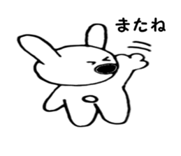 Nose big rabbit and friends sticker #4818372