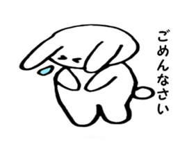 Nose big rabbit and friends sticker #4818385