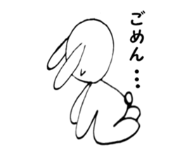 Nose big rabbit and friends sticker #4818386