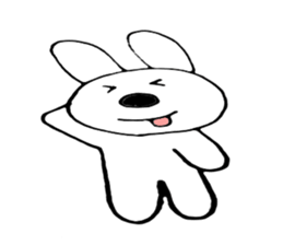 Nose big rabbit and friends sticker #4818389