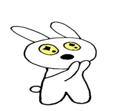 Nose big rabbit and friends sticker #4818396